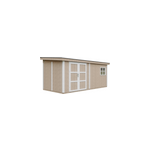 Abri de jardin qualit� premium 11, 47 m� - h231x248x530 cm - marron