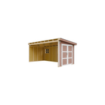Abri de jardin qualit� premium 11, 47 m� - h231x248x530 cm - rouge