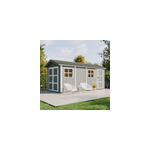 Abri de jardin qualit� premium 11, 47 m� - h252x250x530 cm - rouge
