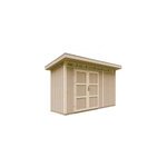 Abri de jardin qualit� premium 4m� l161xl412xh239 cm - beige