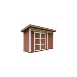 Abri de jardin qualit� premium 4m�l161xl412xh239 cm - rouge