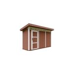 Abri de jardin qualit� premium 4m� l161xl412xh239 cm - rouge