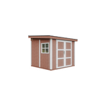 Abri de jardin qualit� premium 5, 9 m� - h231x248x294 cm - rouge