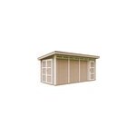 Abri de jardin qualit� premium 8. 52 + 2. 95 m� garage moto exterieur - marron