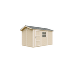 Abri de jardin qualit� premium 8, 68m� 252x250x412cm bardeaux bitumineux beige