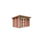 Abri de jardin qualit� premium 9m� l412xl279xh237 cm - rouge