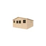 Abri de jardin en bois - h246x418x522 cm - 20 m�