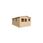 Abri de jardin en bois avec les planchers imprgn h226x324x516 cm - 15 m