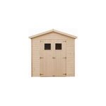 Abri de jardin en bois les planchers imprgn - h228x222x233 cm - 4, 2 m