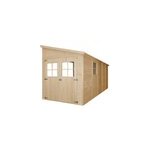 Abri de jardin en bois sans paroi latrale 10 m2