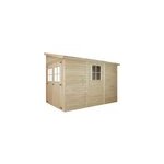 Abri de jardin en bois sans paroi latrale avec les planchers imprgn 6 m2
