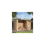 Abri de jardin + chalet pour vlos - 348 x 146 cm - 2, 54 m2 + 1, 1 m2