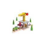 Accessoire ferroviaire de grue jaune Accessoire ferroviaire de grue jaune