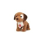 Adorable peluche chiot ultra douce 25 cm