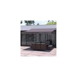 Adro store banne manuel 4 x 3 m taupe Adro store banne manuel 4 x 3 m taupe