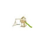 Aire de jeux bois balanoire nid