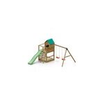 Aire de jeux jarcas en bois avec cabane Aire de jeux jarcas en bois avec cabane