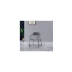 Alexia lot de 4 chaises gris fonc design