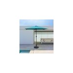 Amalfi parasol bleu rond 2, 66 x 2, 66 m led