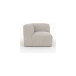 Angle interchangeable pour canap� modulable en tissu beige - hestia