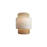 Applique luminaire en cannage
