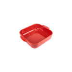 Appolia plat four cramique carr rouge