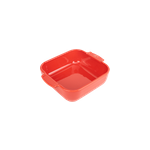 Appolia plat four cramique carr rouge