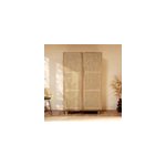 Armoire en bois massif de mindi et rotin - delya