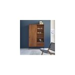 Armoire en bois de teck et métal Armoire en bois de teck et métal