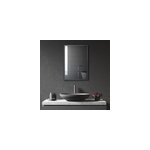 Armoire miroir murale salle de bain 2 �tag�res noir