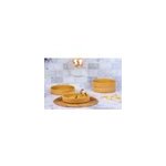 Assiette creuse - 4 pc - ocre