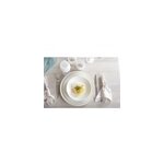 Assiette creuse blanche flora - lot de 6