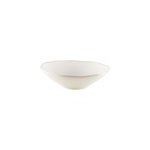 Assiette creuse blanche rosa