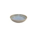 Assiette creuse bleue en porcelaine