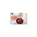Assiette � dessert fuchsia - lot de 6