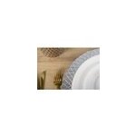 Assiette  dessert perles 20 cm - lot de 6