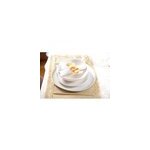 Assiette plate blanche - lot de 6