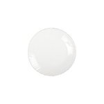 Assiette plate blanche bord dor