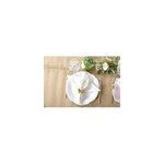 Assiette plate blanche en mlamine - lot de 6