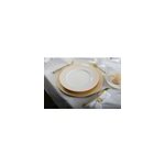Assiette plate blanche princesse - lot de 6