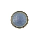 Assiette plate bleue en porcelaine
