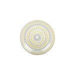 Assiette plate jaune - coachella