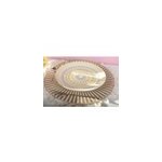 Assiette plate jaune - coachella - lot de 6