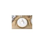 Assiette plate perles 27cm - lot de 6