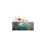 Assiette plate verte - lot de 6