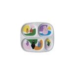 Assiette plateau  compartiments barbap