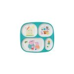 Assiette plateau  compartiments peppa