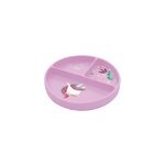 Assiette en silicone sparkly la licorne