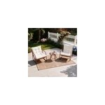 Atrani ensemble de jardin 2 fauteuils terracotta avec table basse