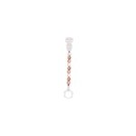 Attache ttine silicone rose blanc beig